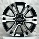 RIN 22X9 6-139.7 R1 SPORT FB668 BLACK MACHINE FACE ET24 CB78.1