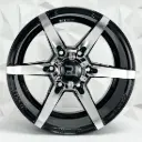 RIN 16X8 6-114.3 R1 SPORT 6032 BLACK MACHINE FACE ET0 CB66.1