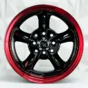RIN 14X7 4-100/114.3 R1 SPORT 826 BLACK MACHINE LIP+RED ET20 CB73.1