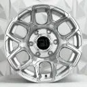 RIN 16X8 6-139.7 R1 SPORT ULF-S04 FLOW FORM SILVER MACHINE FACE ET0 CB106.1