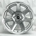 RIN 15X10 6-114.3 R1 SPORT QC1856 SILVER MACHINE FACE MACHINE LIP ET-44 CB83.1