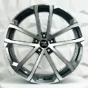 RIN 19X8 5-112 R1 SPORT 5088 GUN GREY MACHINE FACE ET43 CB57.1