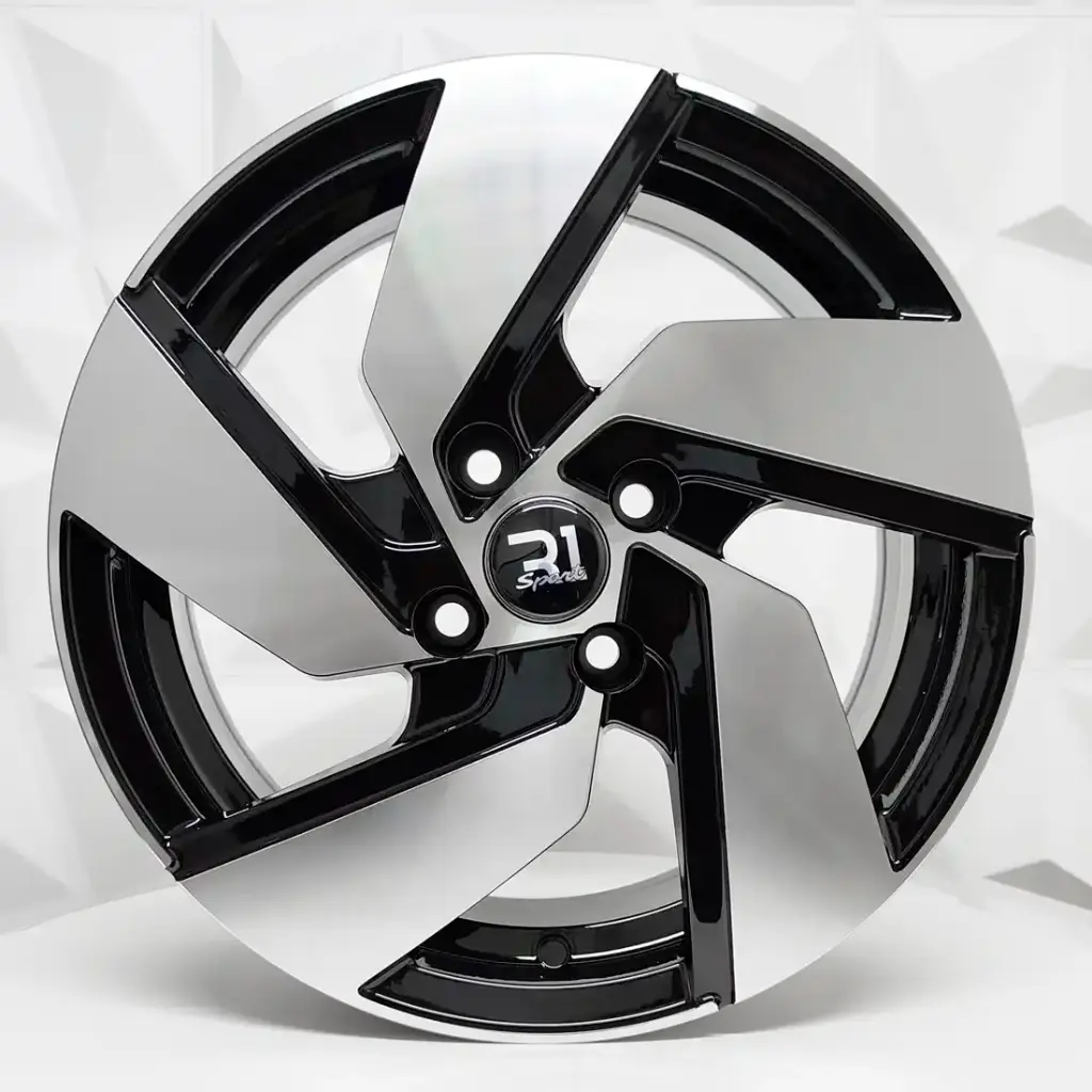 RIN 15X6 5-100 R1 SPORT X070 BLACK MACHINE FACE ET35 CB73.1