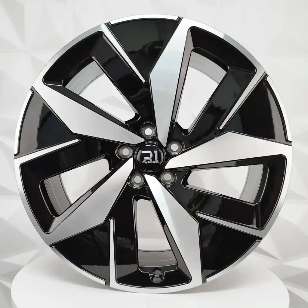 RIN 20X8 5-112 R1 SPORT VH2038 BLACK MACHINE FACE ET40 CB57.1